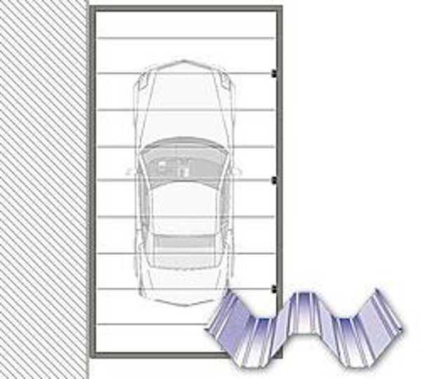 Picture of 12' x 20' Aluminum Carport W-Pan, lean to (Shed roof) roof style, 3 post .032 pans