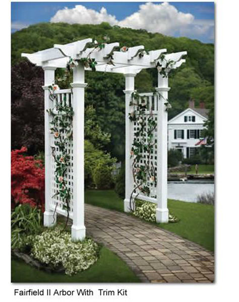 Picture of Fairfield II Vinyl Arbor with Trim Kit