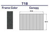 Picture of Aluminum 10 x 15 ft. Freestanding Awning - FIM T18
