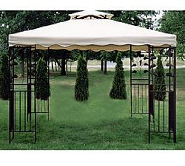 Picture of Oakland Living - Deluxe Gazebo w/ Cover - Antique Brown