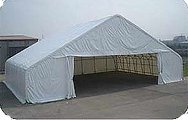 Picture of MDM Rhino Shelter 65' x 49' x 26' Peaked Truss Style Building