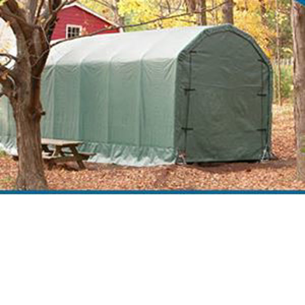 Picture of MDM Rhino Shelter 12' x 28' x 12' Barn Style Portable Garage