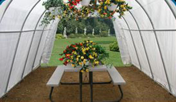 Picture of MDM Rhino Shelter 12' x 24' x 8' Round Style Greenhouse