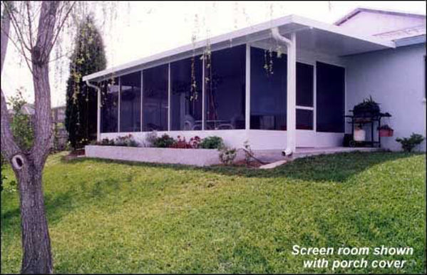 Picture of 2" Modular Screen Room 10' x 16' with a 11' x 18' Insulated Roof