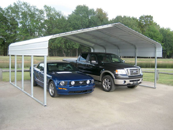 Picture of VersaTube 18' x 38' x 07' Steel Carport 20 PSF