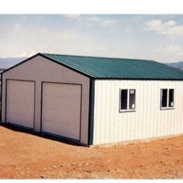 Picture of 12 ft x 24 ft x 8 ft  Versatube Steel Summit Garage Kit