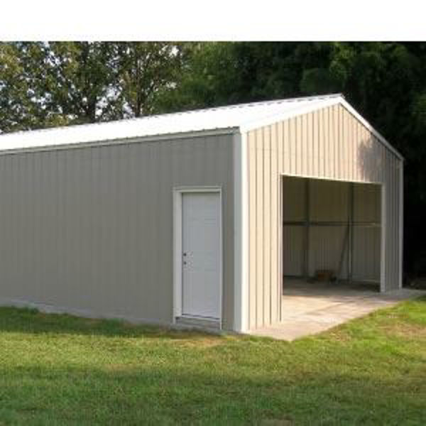 Picture of 20 ft x 24 ft x 8 ft  Versatube Steel Summit Garage Kit