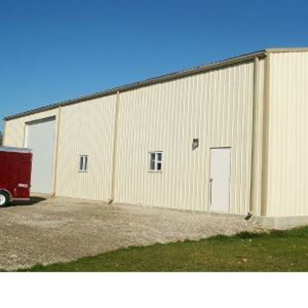 Picture of 24 ft x 20 ft x 8 ft  Versatube Steel Summit Garage Kit