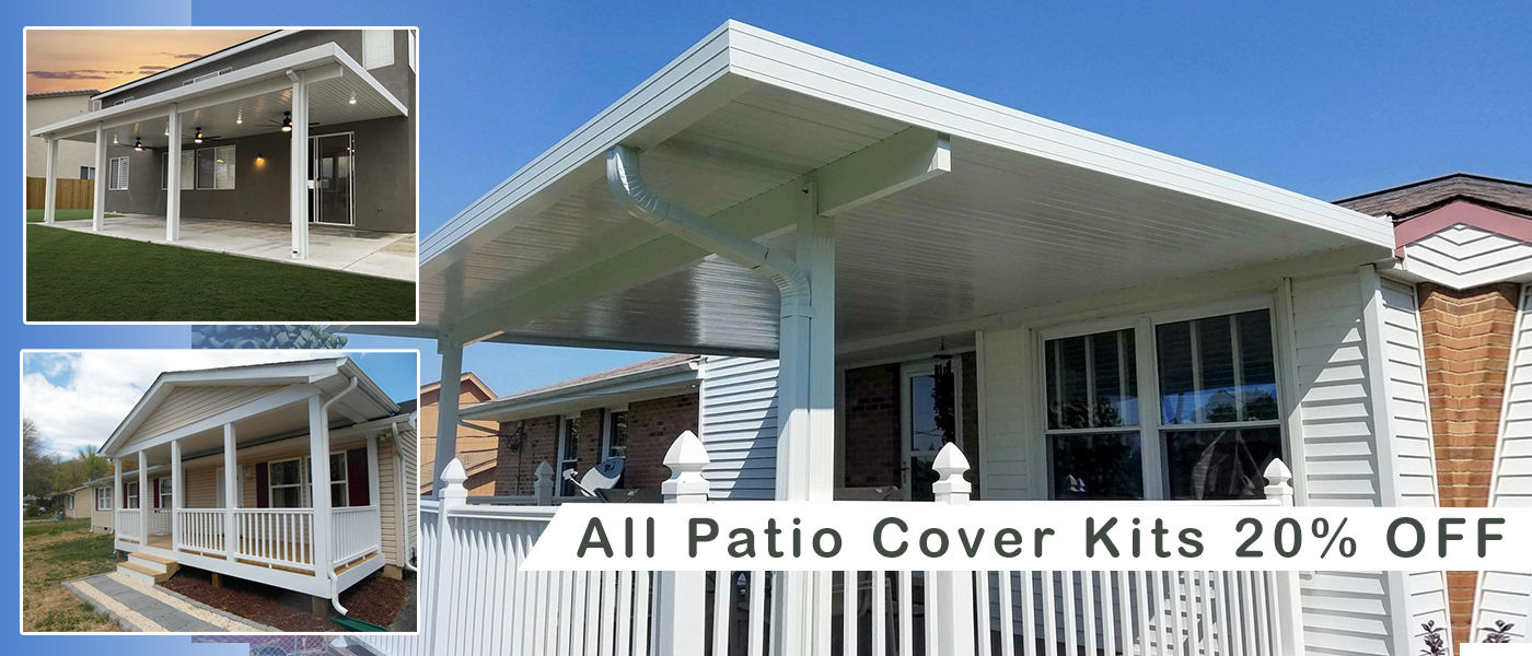 Palram 13x14 San Remo Patio Enclosure Kit - White (HG9062), image size:1400x600